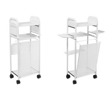 Carrello con struttura in metallo su ruote