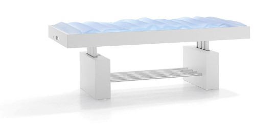 Lettino ad acqua in legno di multistrato