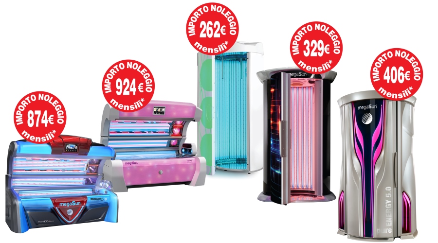 noleggio solarium nuovi 2022